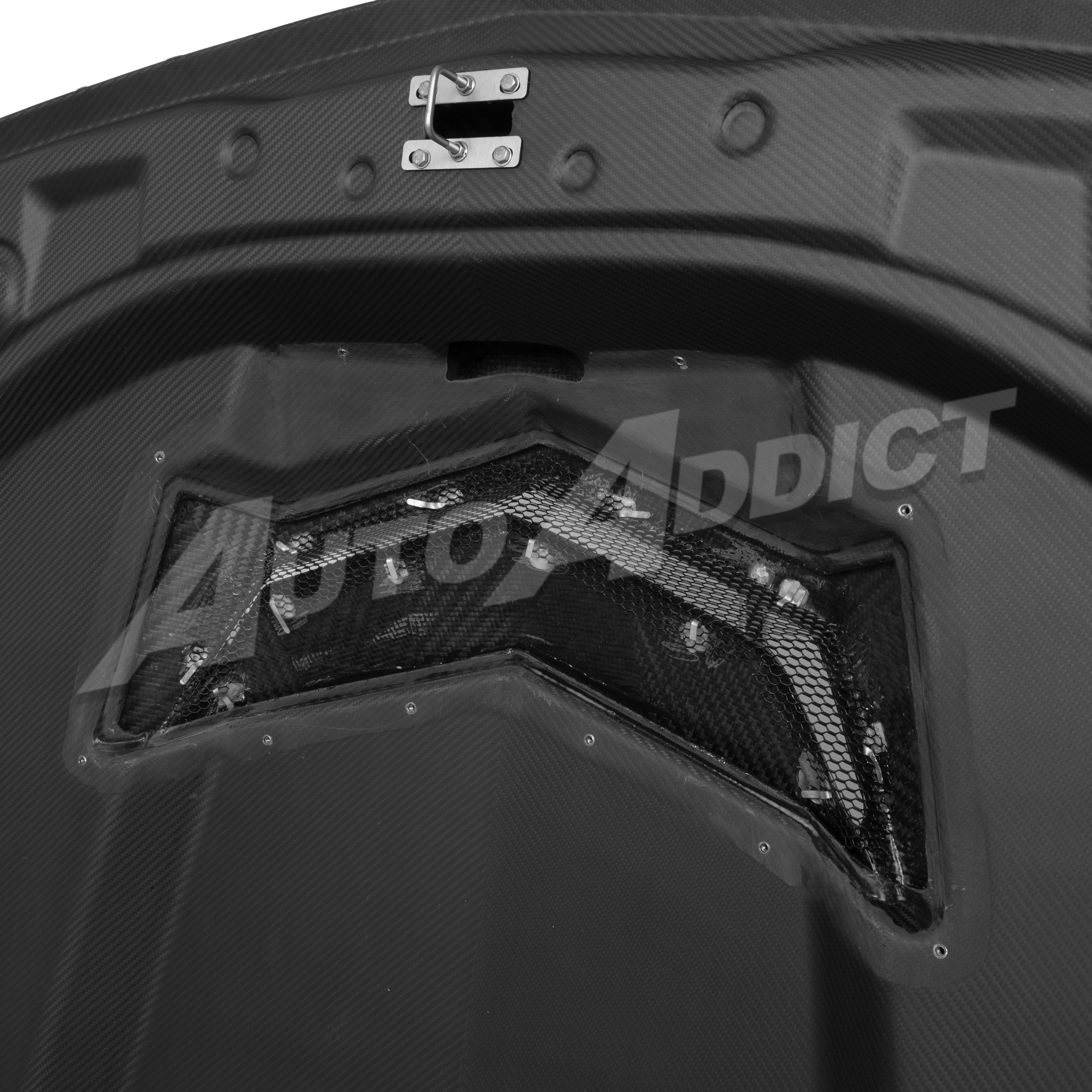 Cadillac CT5-V Blackwing Heritage Spec Pre-Preg V-Shaped Double Sided Carbon Fiber Hood