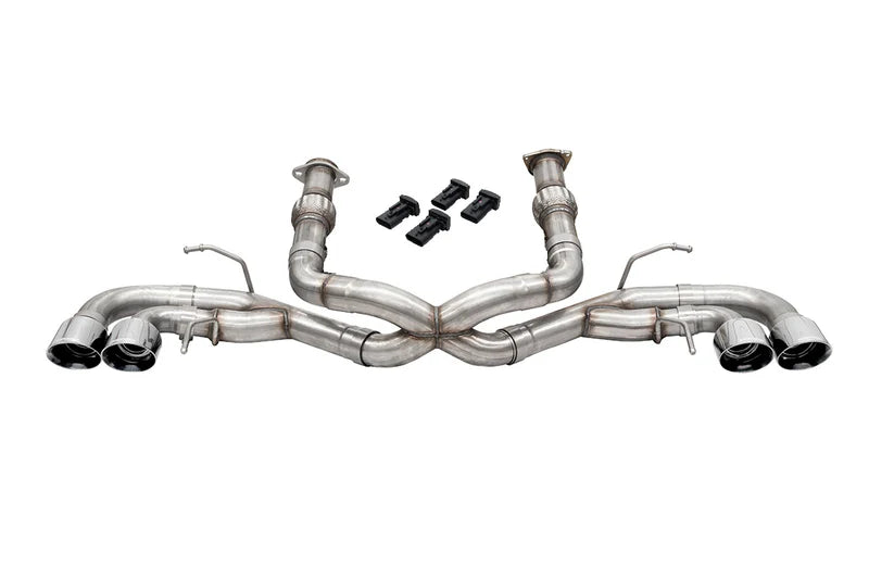 Corsa C8 Corvette Extreme Sound 3.0" Track Cat Back Quad 4.5" Tips - No Valves