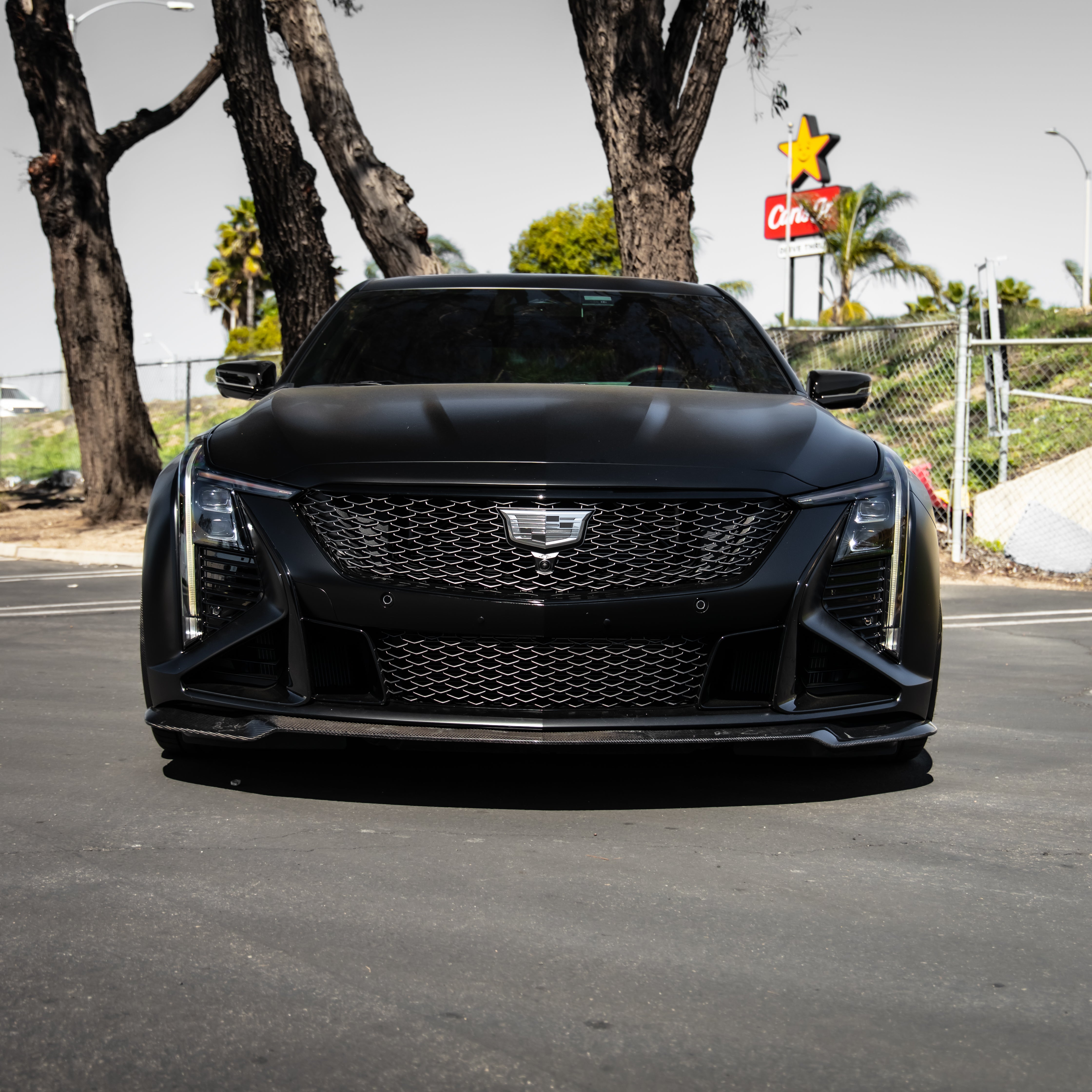 Cadillac CT5-V Blackwing Gloss Carbon Fiber Front Chin Splitter