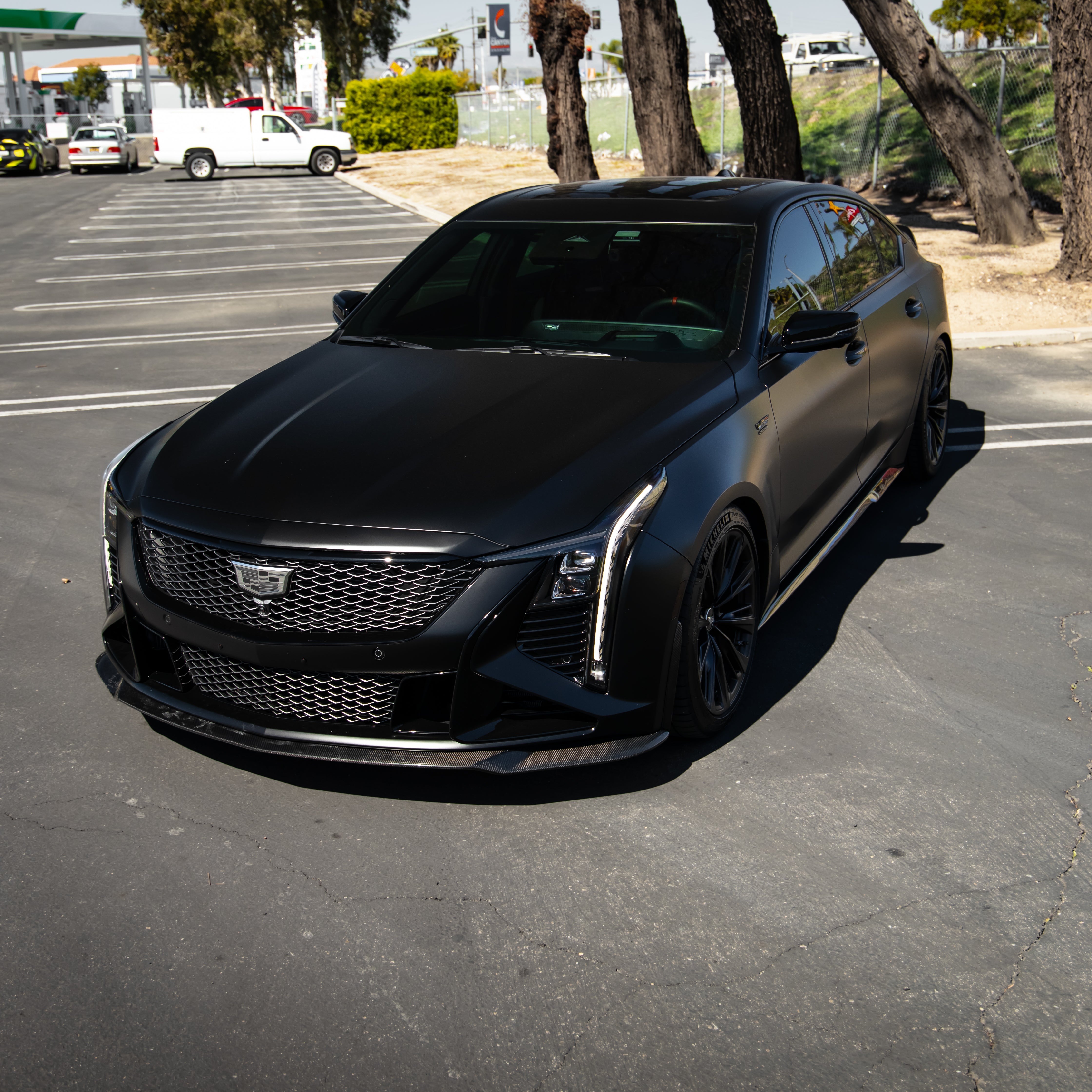Cadillac CT5-V Blackwing Gloss Carbon Fiber Front Chin Splitter