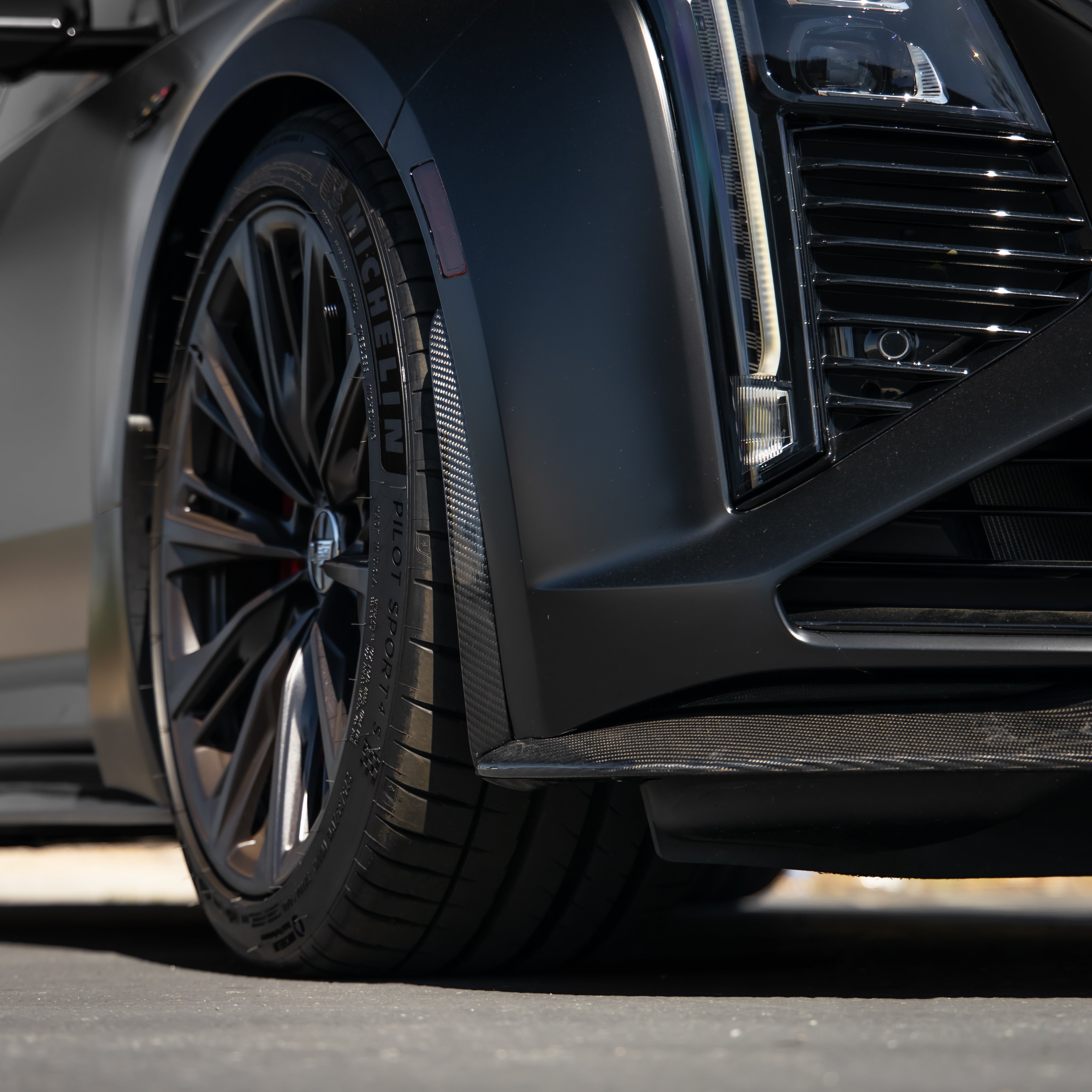 Cadillac CT5-V Blackwing Gloss Carbon Fiber Front Chin Splitter