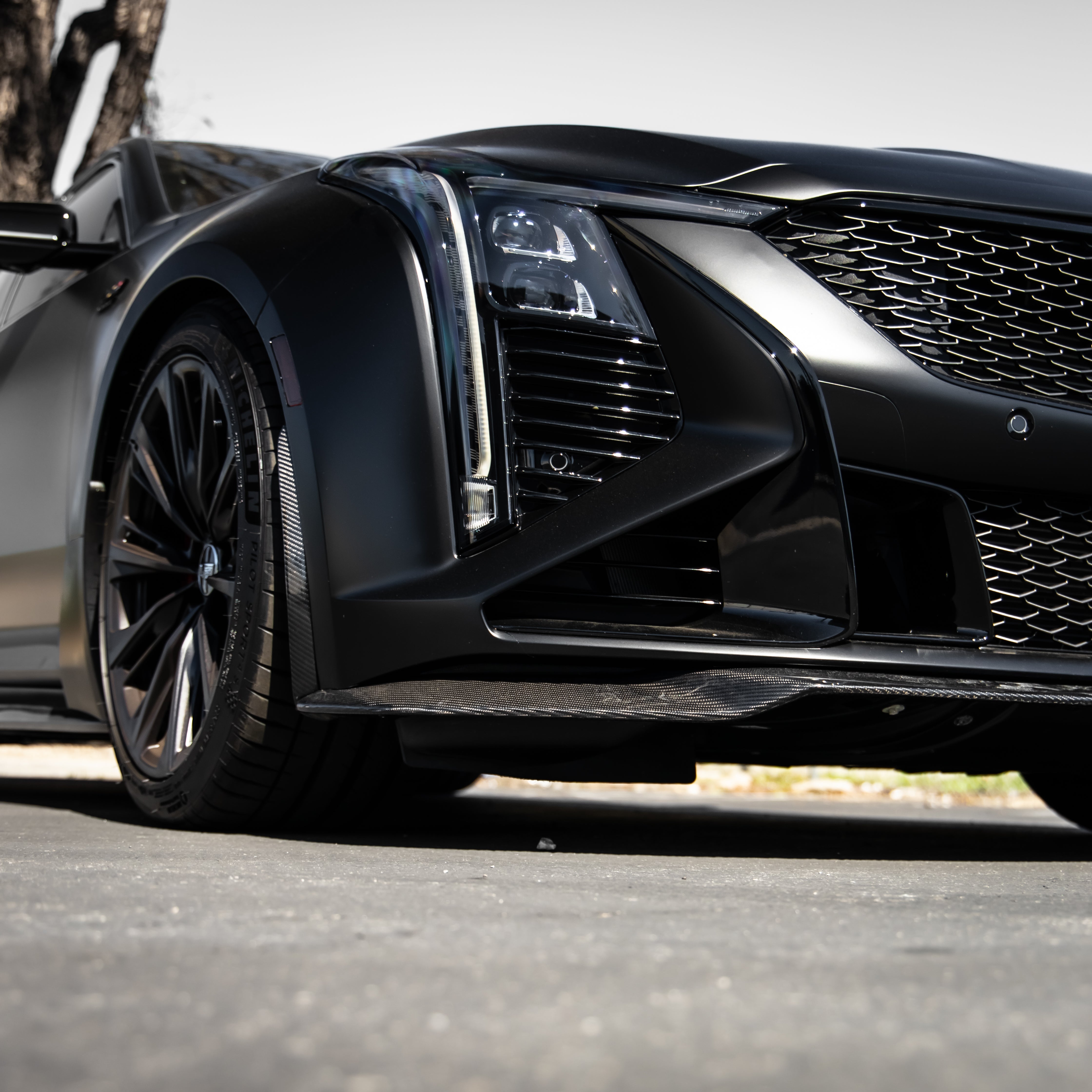 Cadillac CT5-V Blackwing Gloss Carbon Fiber Front Chin Splitter