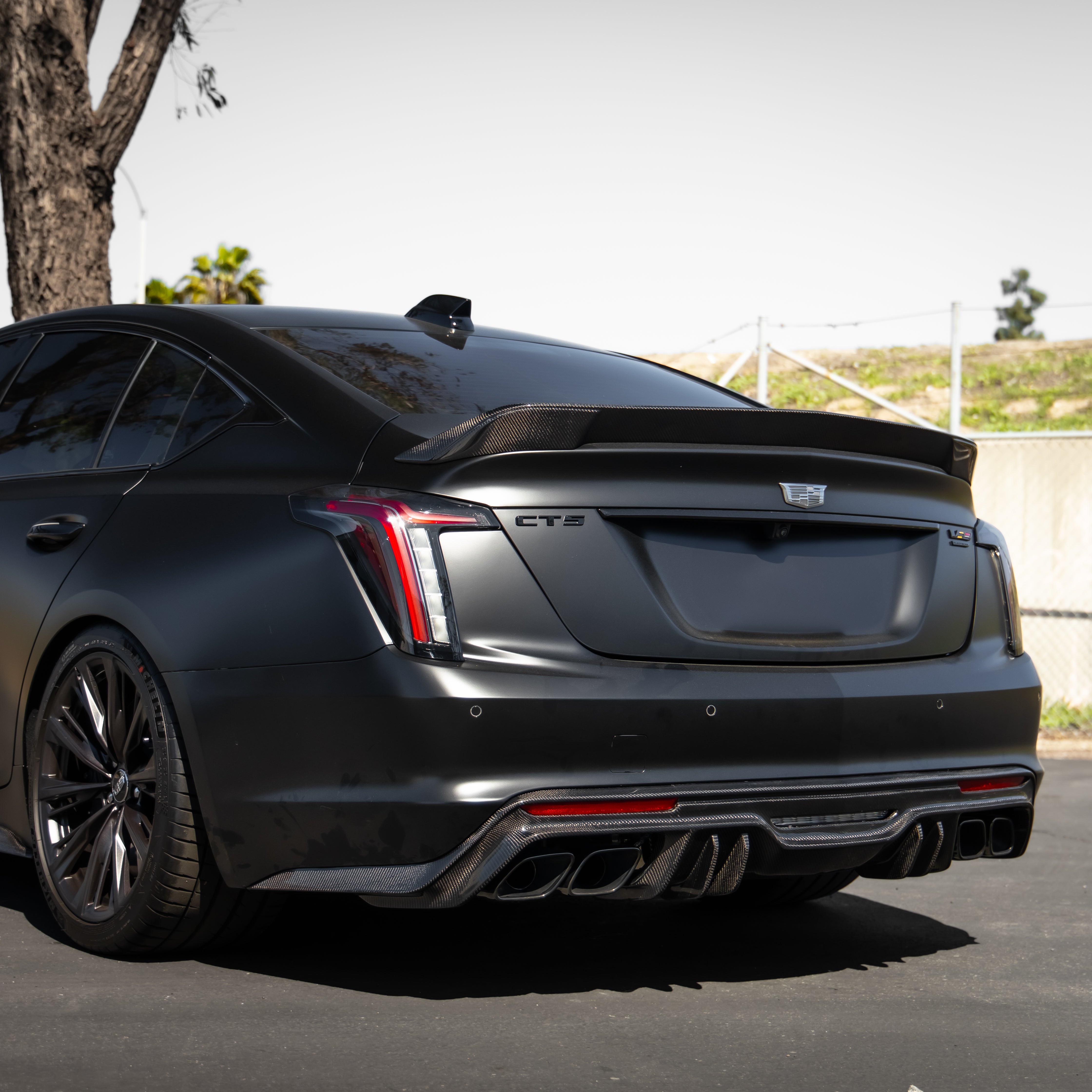 Cadillac CT5-V Blackwing Gloss Carbon Fiber Rear Spoiler