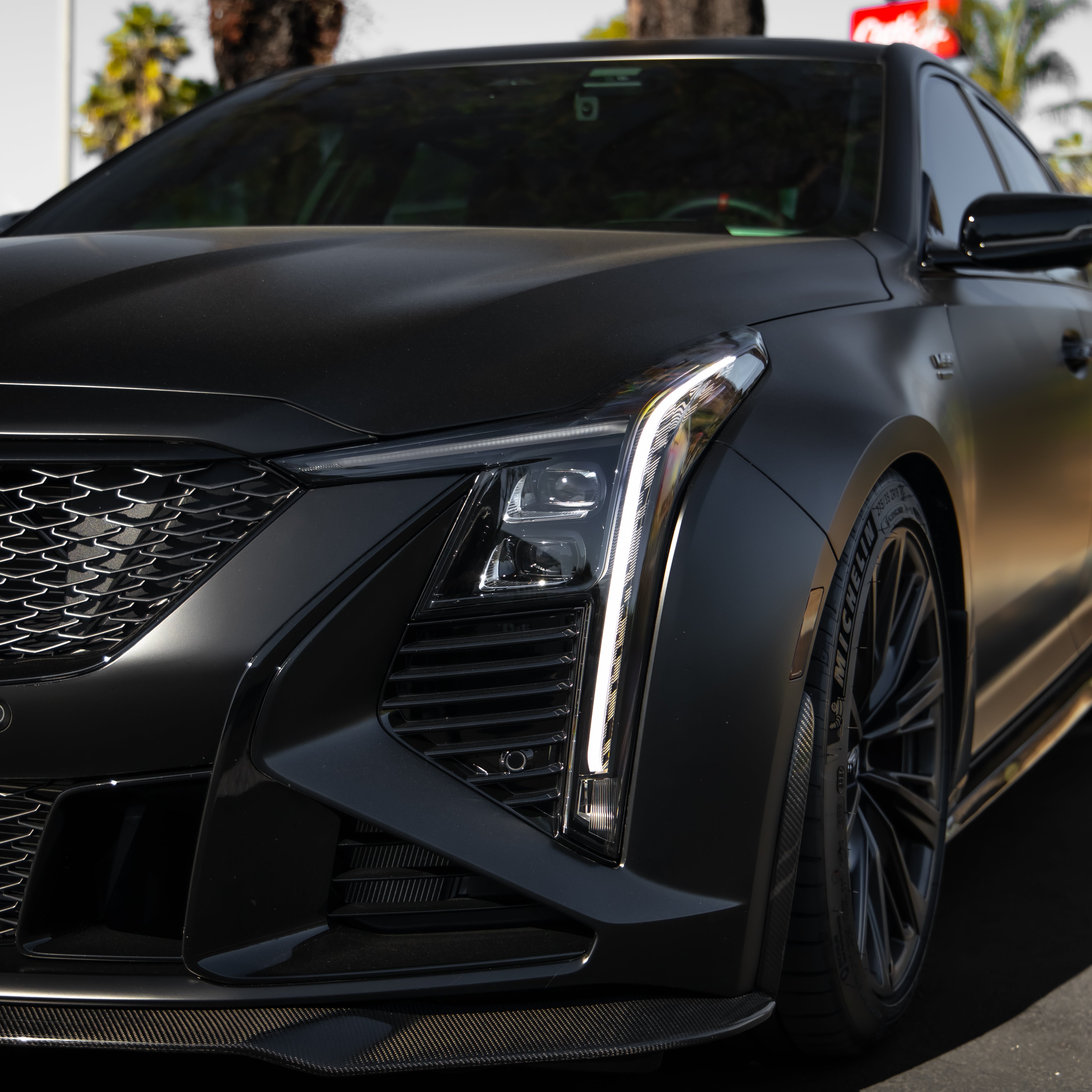 Cadillac CT5-V Blackwing Gloss Carbon Fiber Front Chin Splitter