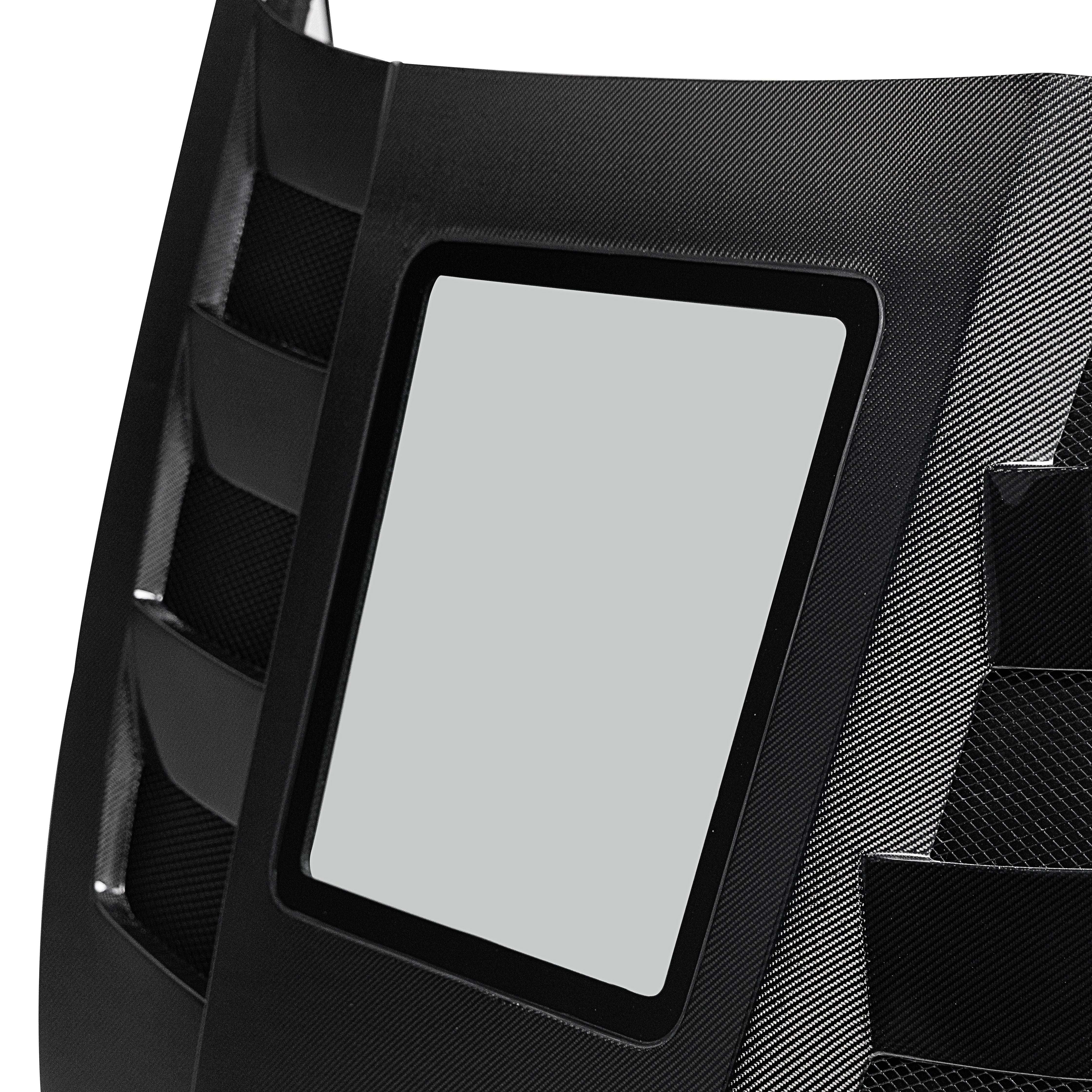 Cadillac CT5-V Blackwing Type-Terminator w/Glass Double Sided Gloss V-Shaped Dry Carbon Fiber Hood