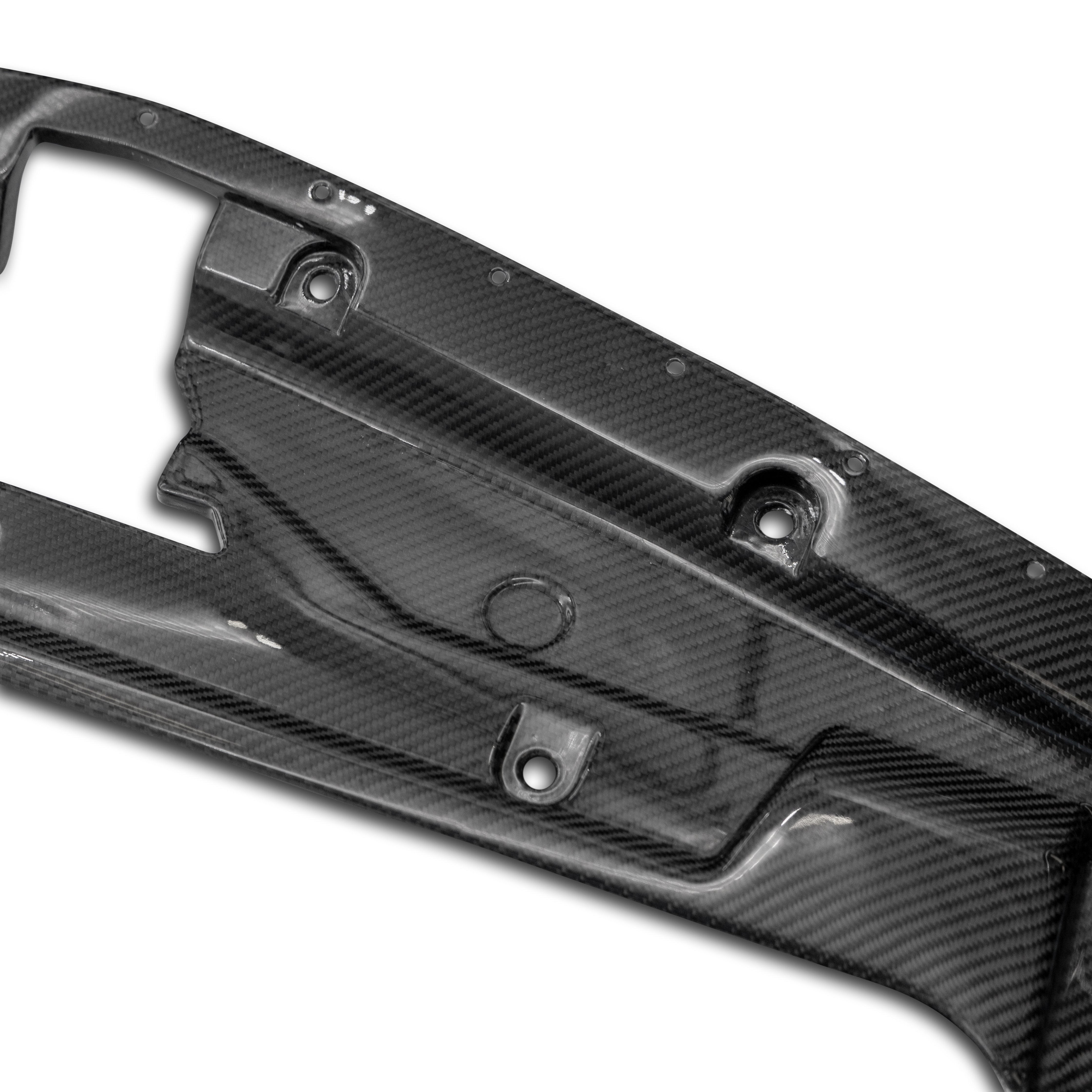 Cadillac CT5-V Blackwing Engine Panel Trim Radiator Cover Gloss Carbon Fiber 3pc Kit