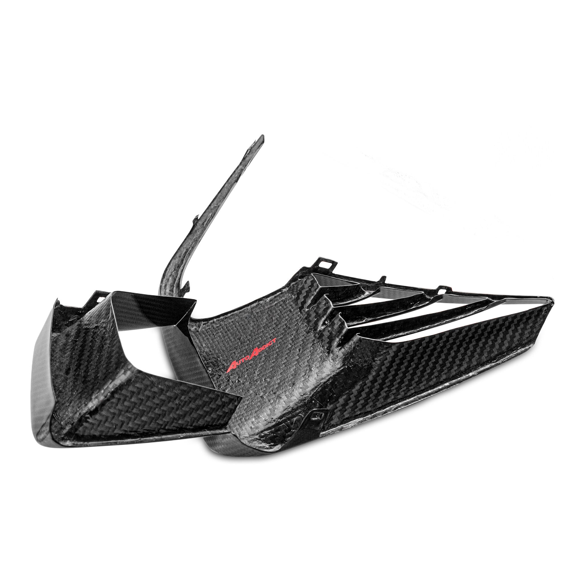 Cadillac CT5-V Blackwing Front Side Outer Grilles Pre Preg Gloss Carbon Fiber Pair