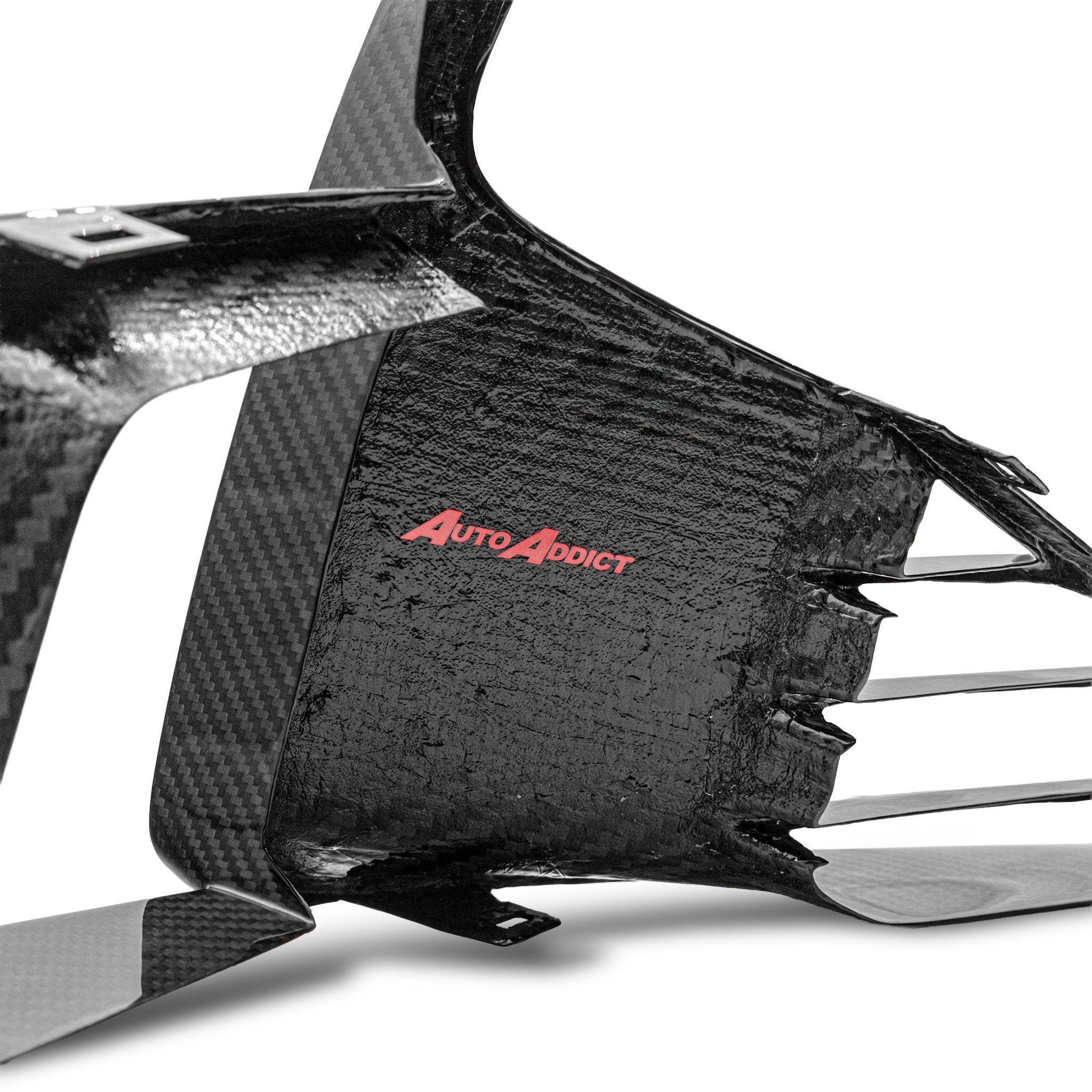 Cadillac CT5-V Blackwing Front Side Outer Grilles Pre Preg Gloss Carbon Fiber Pair