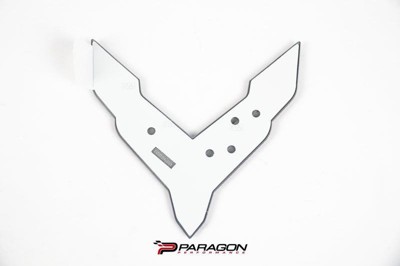 GM OEM 23+ Z06 Dark Stealth Crossed Flags Emblems