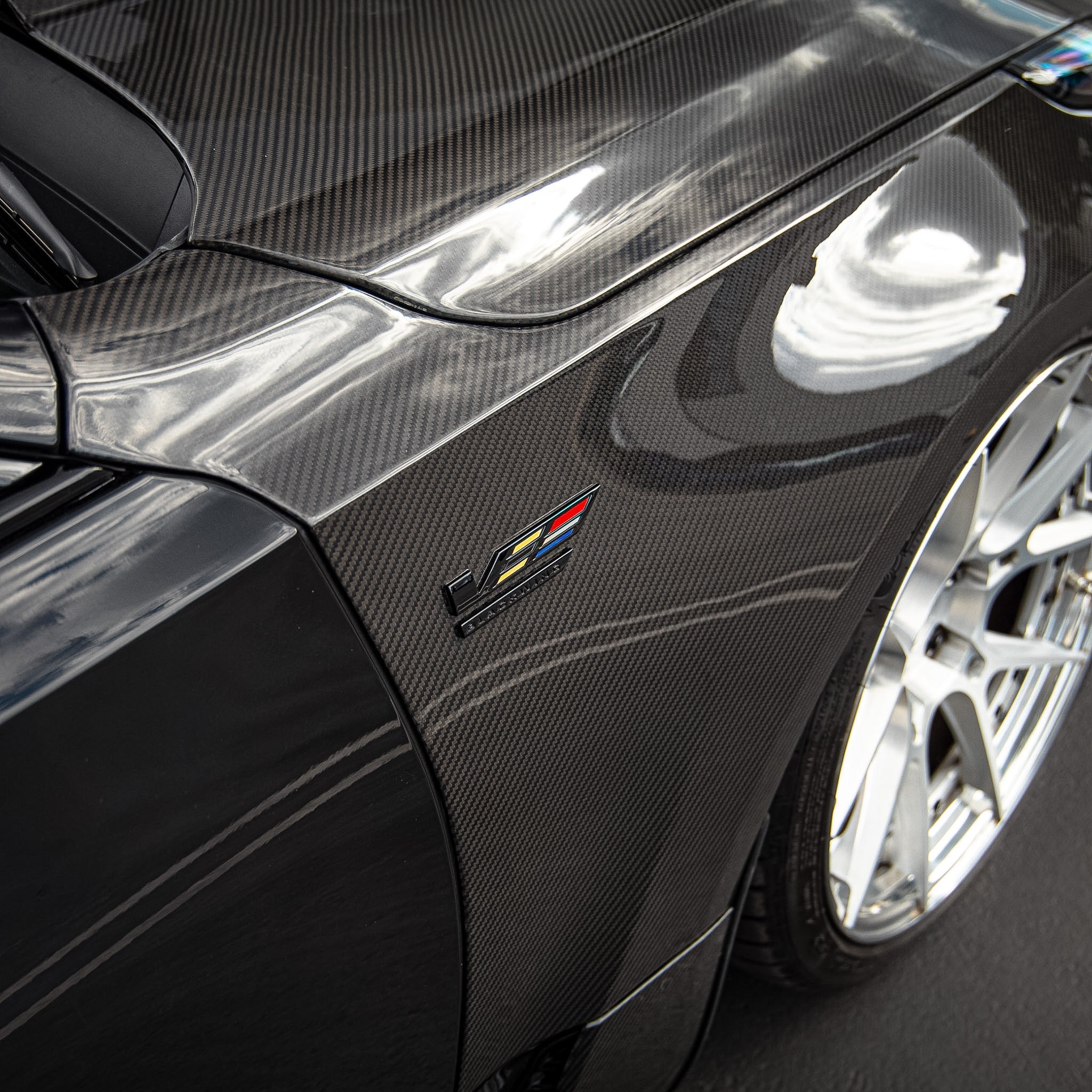 Cadillac CT5-V Blackwing Type-OE 4pc Fenders Pre-Preg Double Sided Carbon Fiber