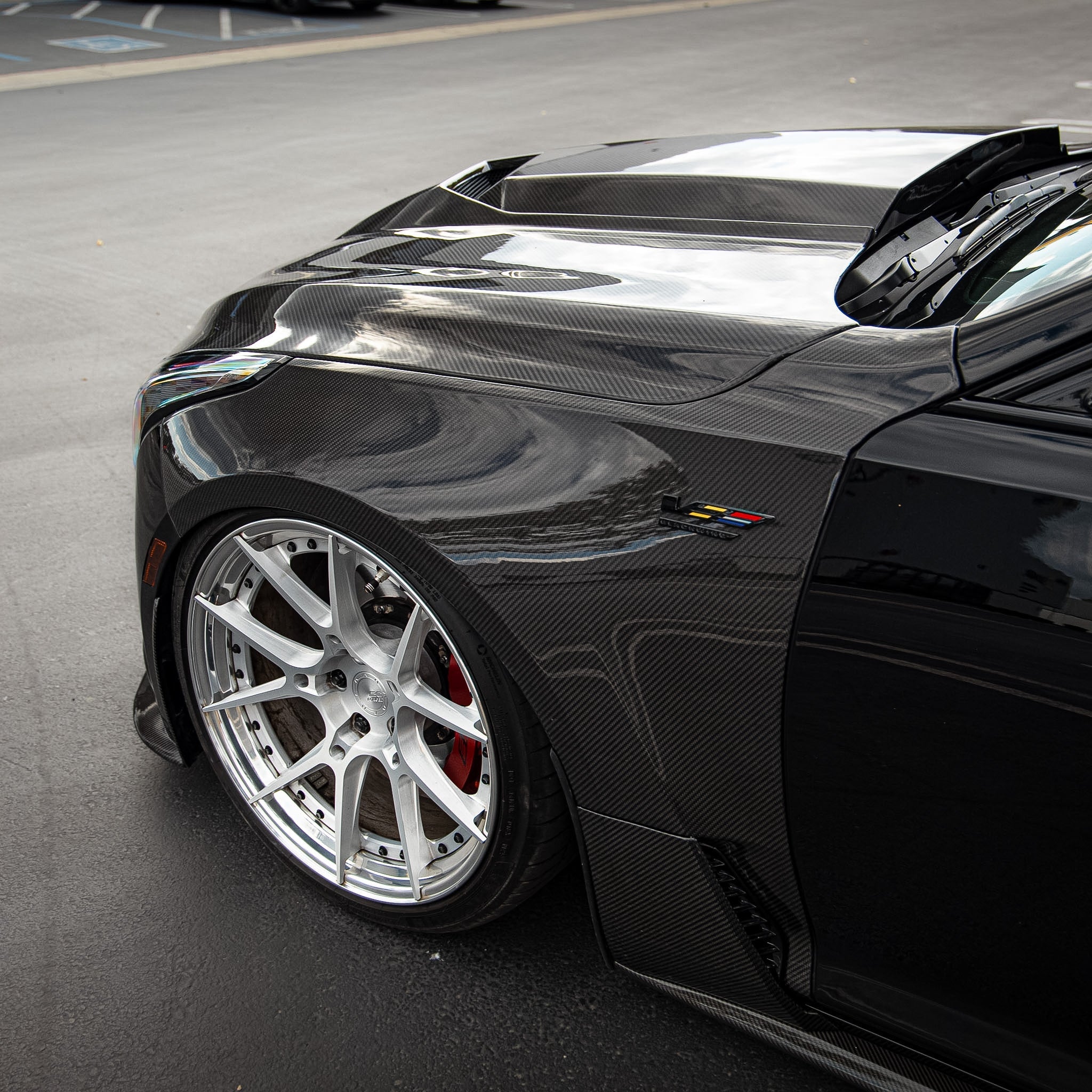 Cadillac CT5-V Blackwing Type-OE 4pc Fenders Pre-Preg Double Sided Carbon Fiber
