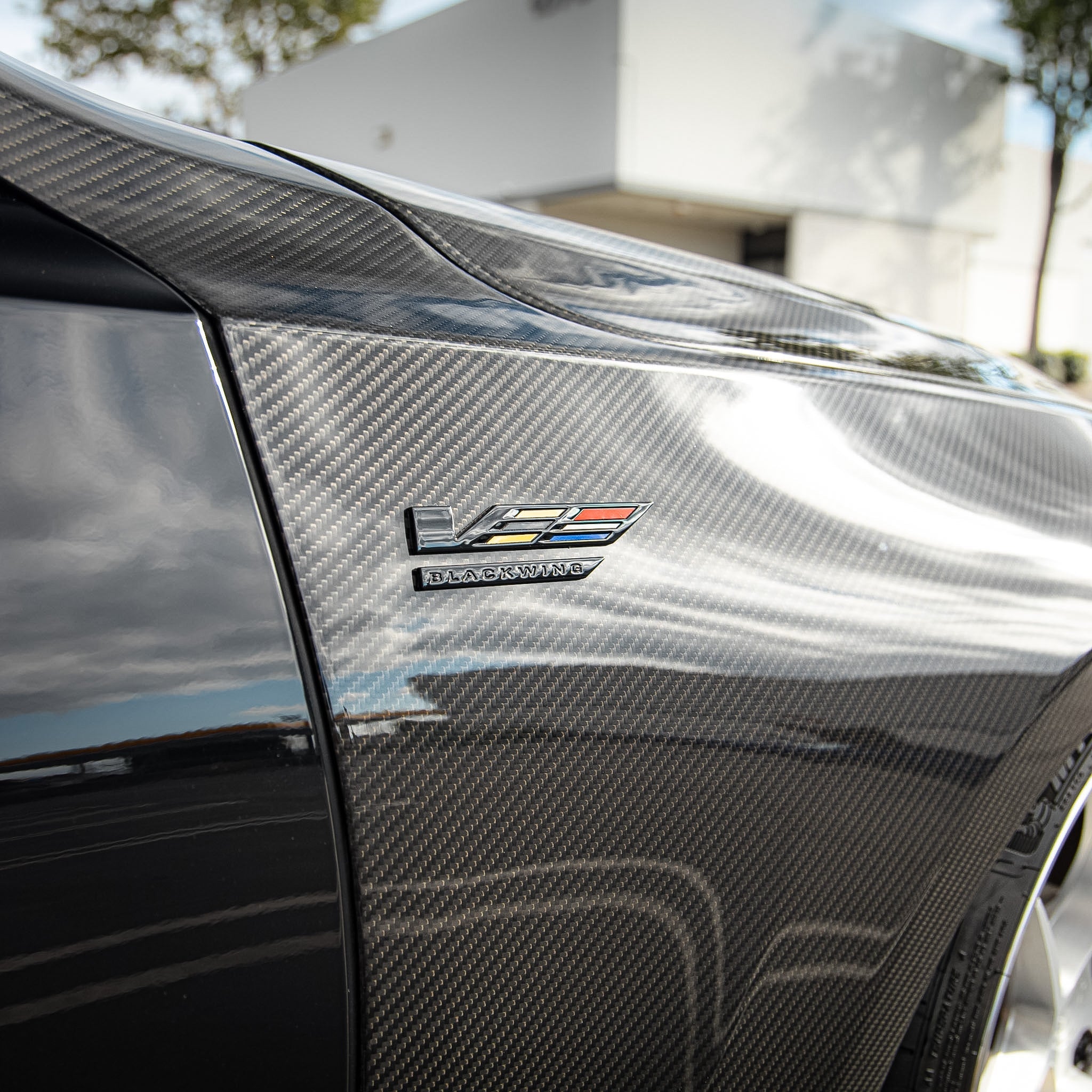 Cadillac CT5-V Blackwing Type-OE 4pc Fenders Pre-Preg Double Sided Carbon Fiber
