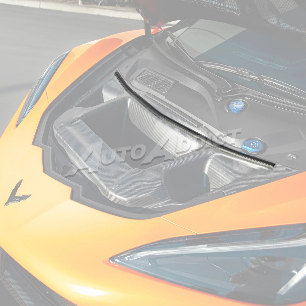 C8 Type-ZR1X ZTK Hood Functional Dry Carbon Fiber Double Sided 6PCS Kit