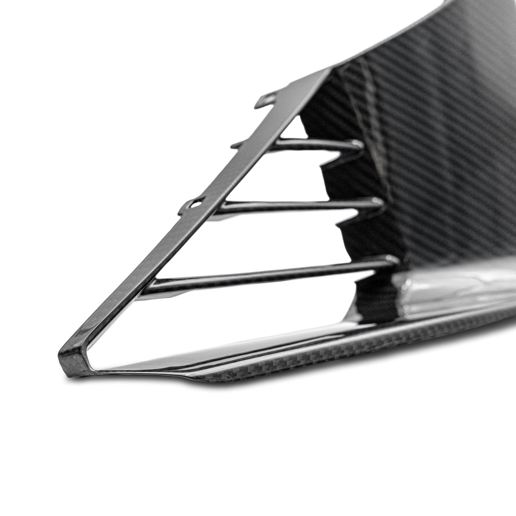 Cadillac CT5-V Blackwing Front Side Outer Grilles Pre Preg Gloss Carbon Fiber Pair
