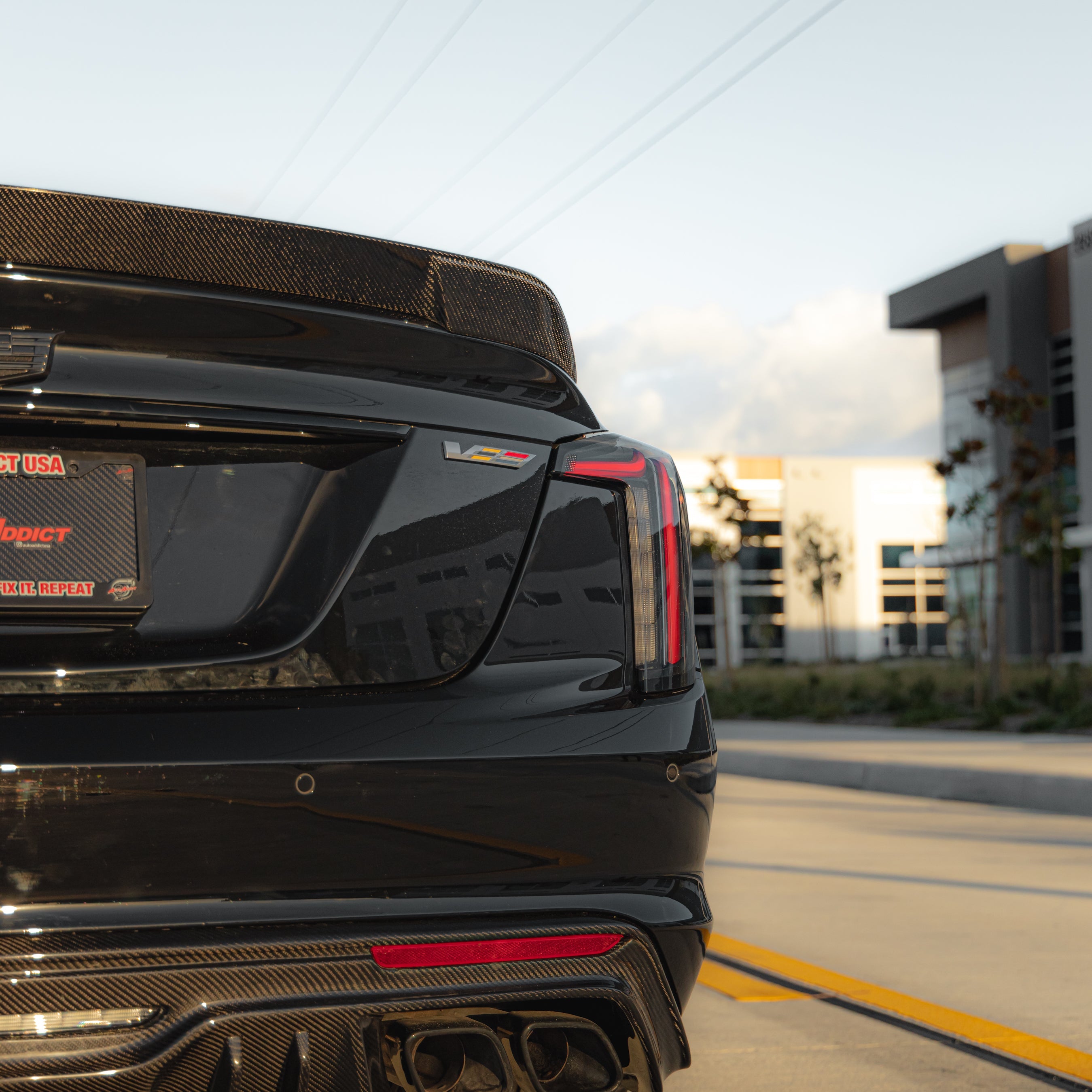 Cadillac CT5-V Blackwing Gloss Carbon Fiber Rear Spoiler