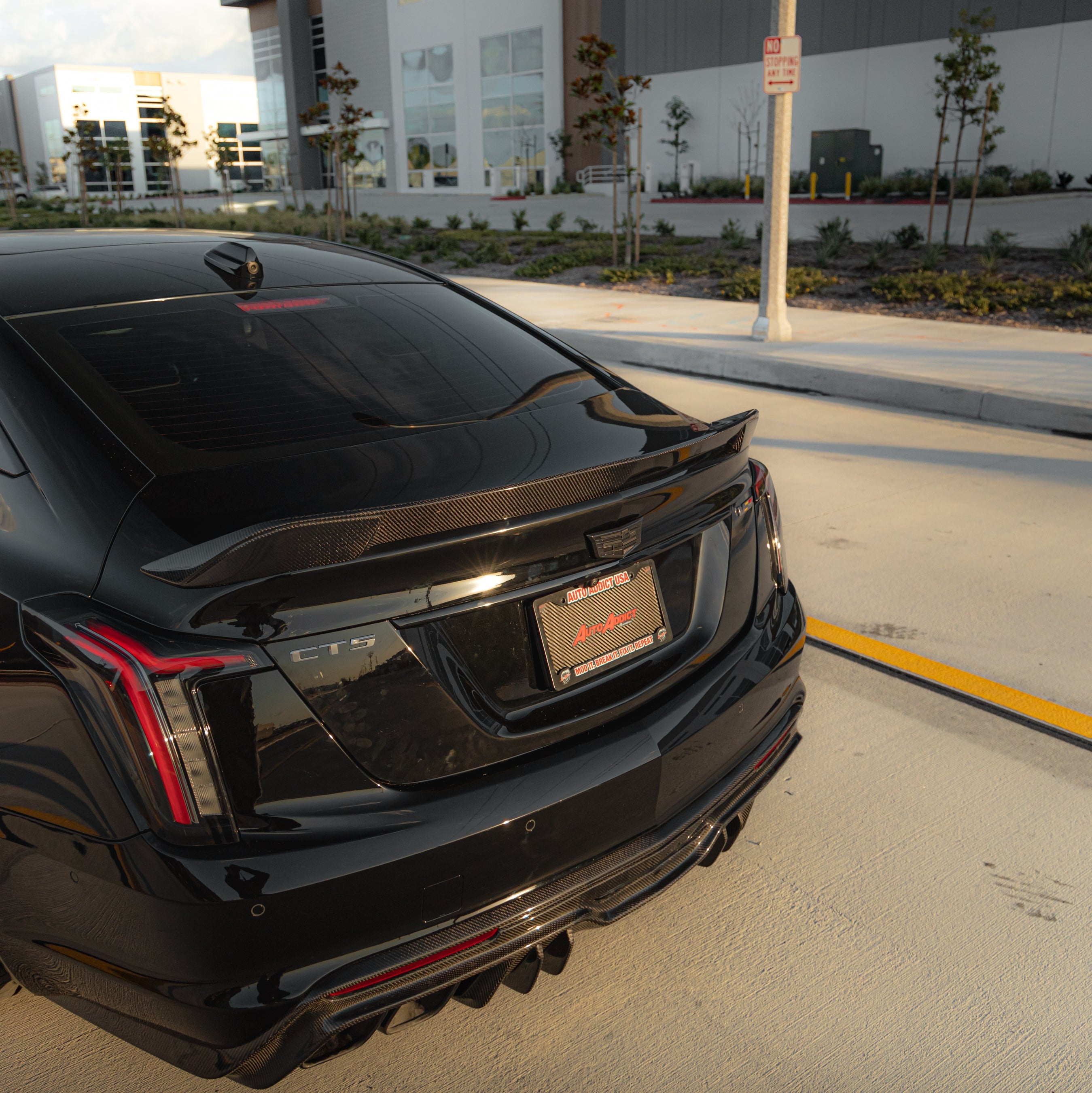 Cadillac CT5-V Blackwing Gloss Carbon Fiber Rear Spoiler