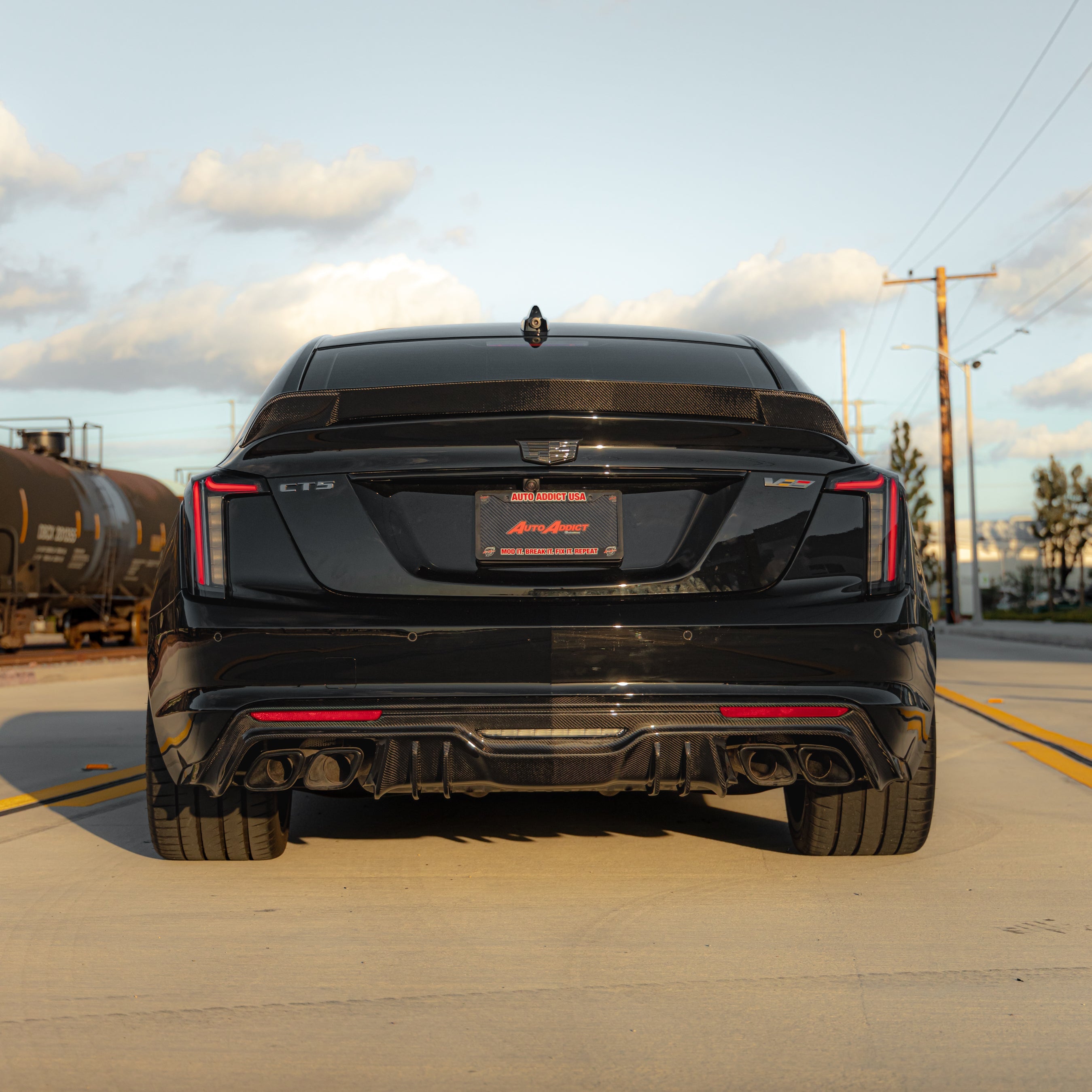 Cadillac CT5-V Blackwing Gloss Carbon Fiber Rear Spoiler
