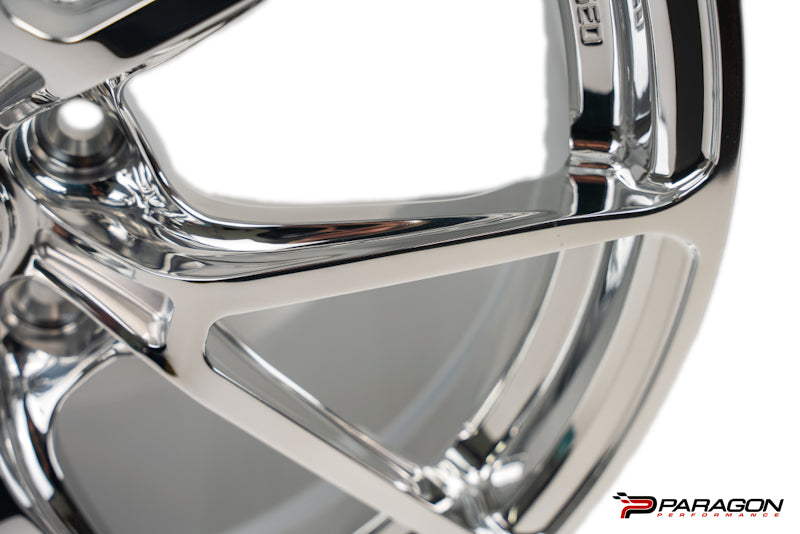 Titan 7 T-P5 18x10.5 19x12 5x120 Chevrolet C8 Corvette - Polished Clear