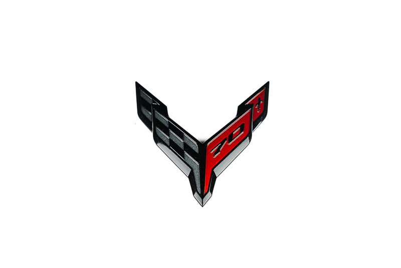 C8 Corvette 70th Anniversary Front Flag Emblem