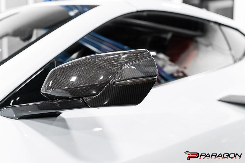 CCS C8 Corvette Carbon Fiber Mirror Bottom Overlay