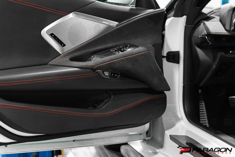 CCS C8 Corvette Carbon Fiber Lock Trim Overlay