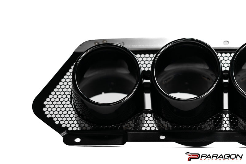 C8 Corvette Z06 Black Center OEM Exhaust Tips