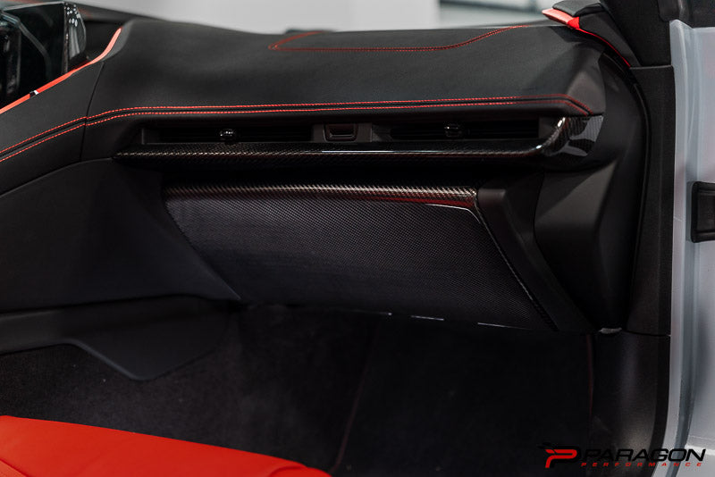 CCS C8 Corvette Carbon Fiber Glovebox Cover