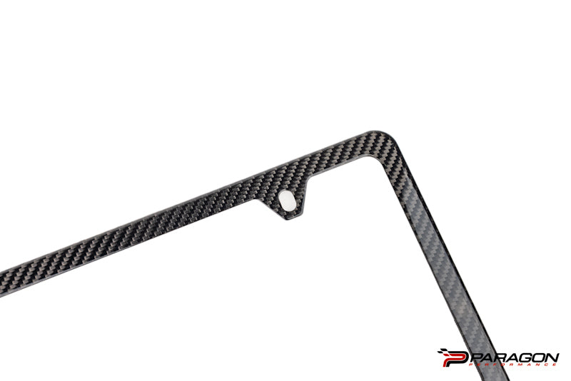GM OEM License Plate Frame in Carbon Fiber with Cadillac V Logo