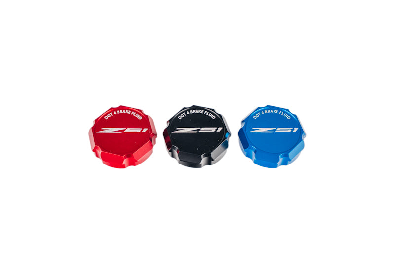 C8 Corvette Brake Fluid Cap Cover - Black, Blue, or Red