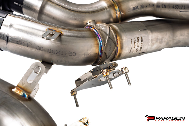 Milltek Valved cat back system with 80mm for Z06 - Black Tips