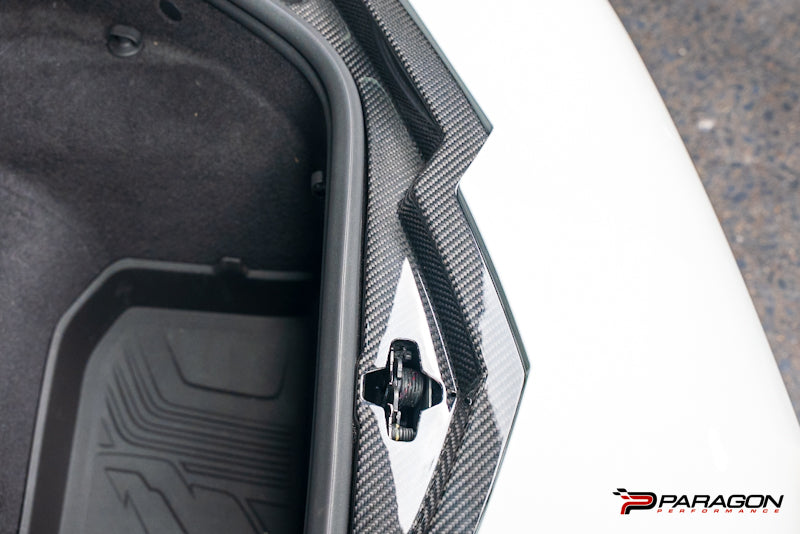 CCS C8 Carbon Fiber Frunk Surround - 4pc kit