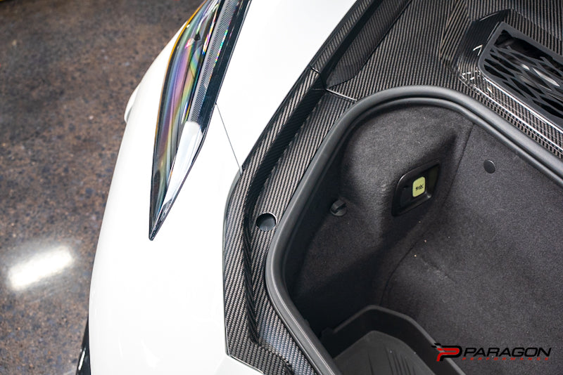 CCS C8 Carbon Fiber Frunk Surround - 4pc kit