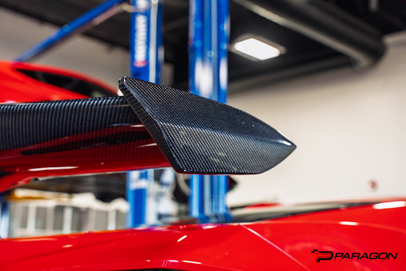 CCS Z07 High Wing Spoiler for C8 Wide Body - Carbon Fiber or Carbon Flash