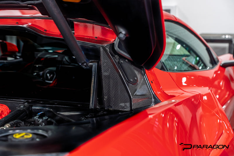 C8 Corvette O6G-Ultra B-Pillar Covers - Carbon Fiber