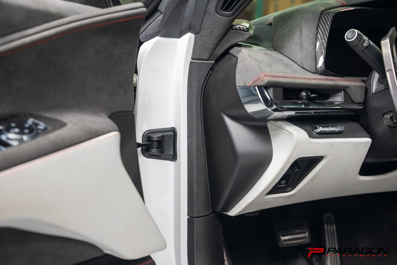 CCS C8 Corvette Carbon Fiber Dashboard Door Sill Trim