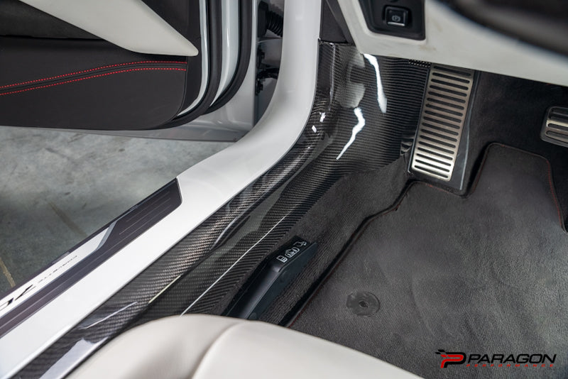 CCS C8 Corvette Carbon Fiber Inner Door Sill Panel