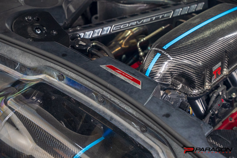 After - Z06 Engine Plaque installed on Stingray for reference