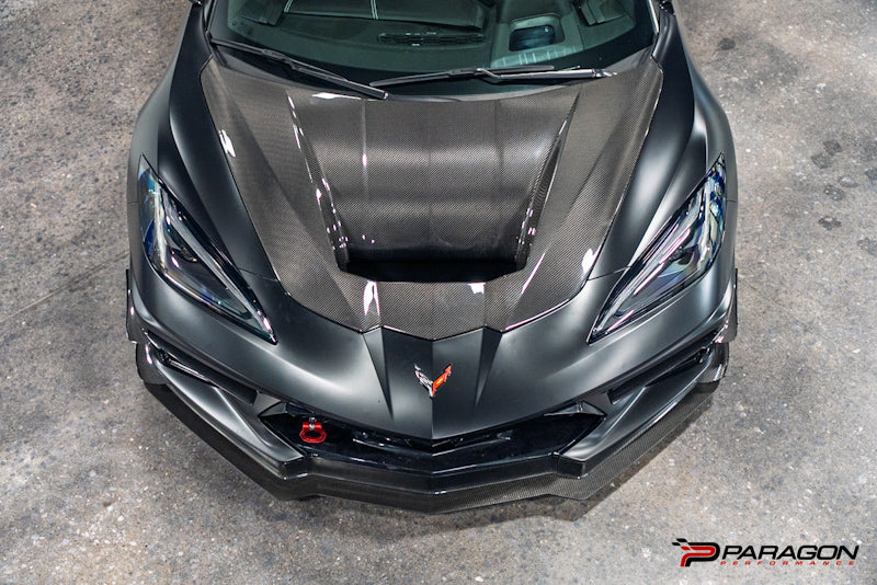 Span Racing C8R Carbon Fiber Front Hood - Paragon Performance