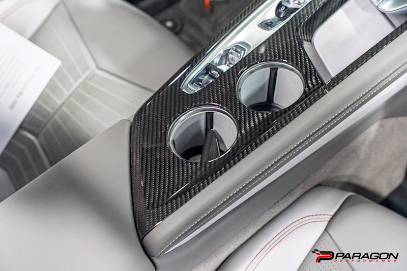 CCS 26+ C8 Corvette Carbon Fiber Center Console Trim Cover Kit