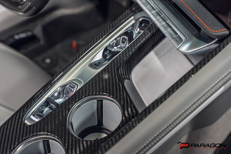 CCS 26+ C8 Corvette Carbon Fiber Center Console Trim Cover Kit