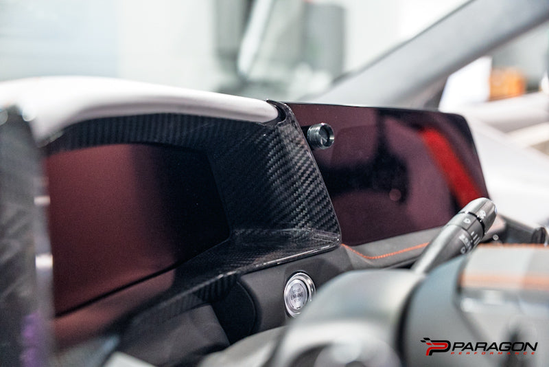 CCS 26+ C8 Corvette Carbon Fiber Gauge Cluster Trim Overlay