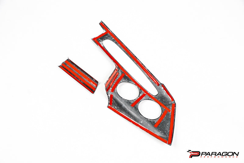 CCS 26+ C8 Corvette Carbon Fiber Center Console Trim Cover Kit