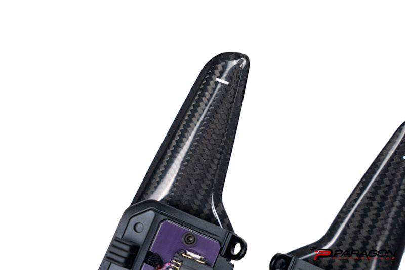 MadTrace C8 Corvette Clubsport Magnetic Shift Paddle Set - Gloss Carbon Fiber