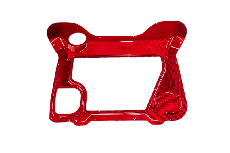 Paragon C8 Corvette Red Carbon Fiber Clear Engine Cover - Convertible