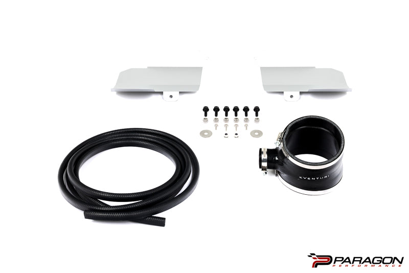 Eventuri C8 HTC Corvette Carbon Fiber Intake System with Clear Lid - Convertible