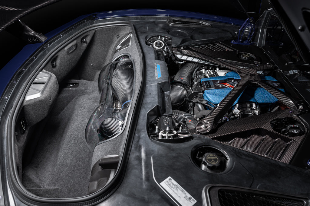 Eventuri C8 Corvette ZR1 Coupe Carbon Fiber Intake with Clear Lid