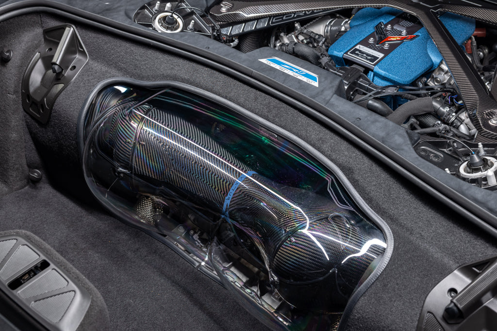 Eventuri C8 Corvette ZR1 Coupe Carbon Fiber Intake with Clear Lid