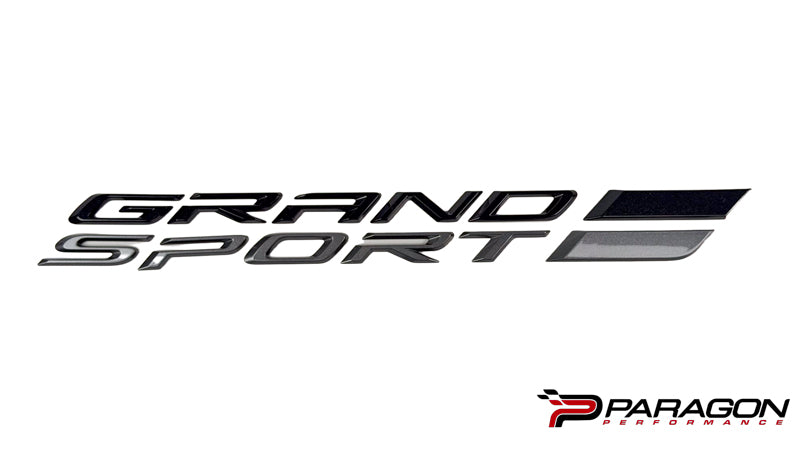 GM OEM Grand Sport Script Emblem Pair