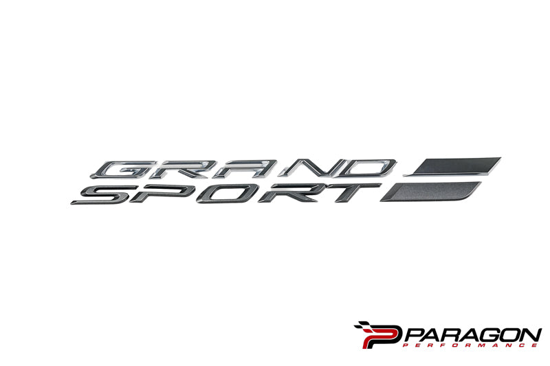 GM OEM Grand Sport Script Emblem Pair