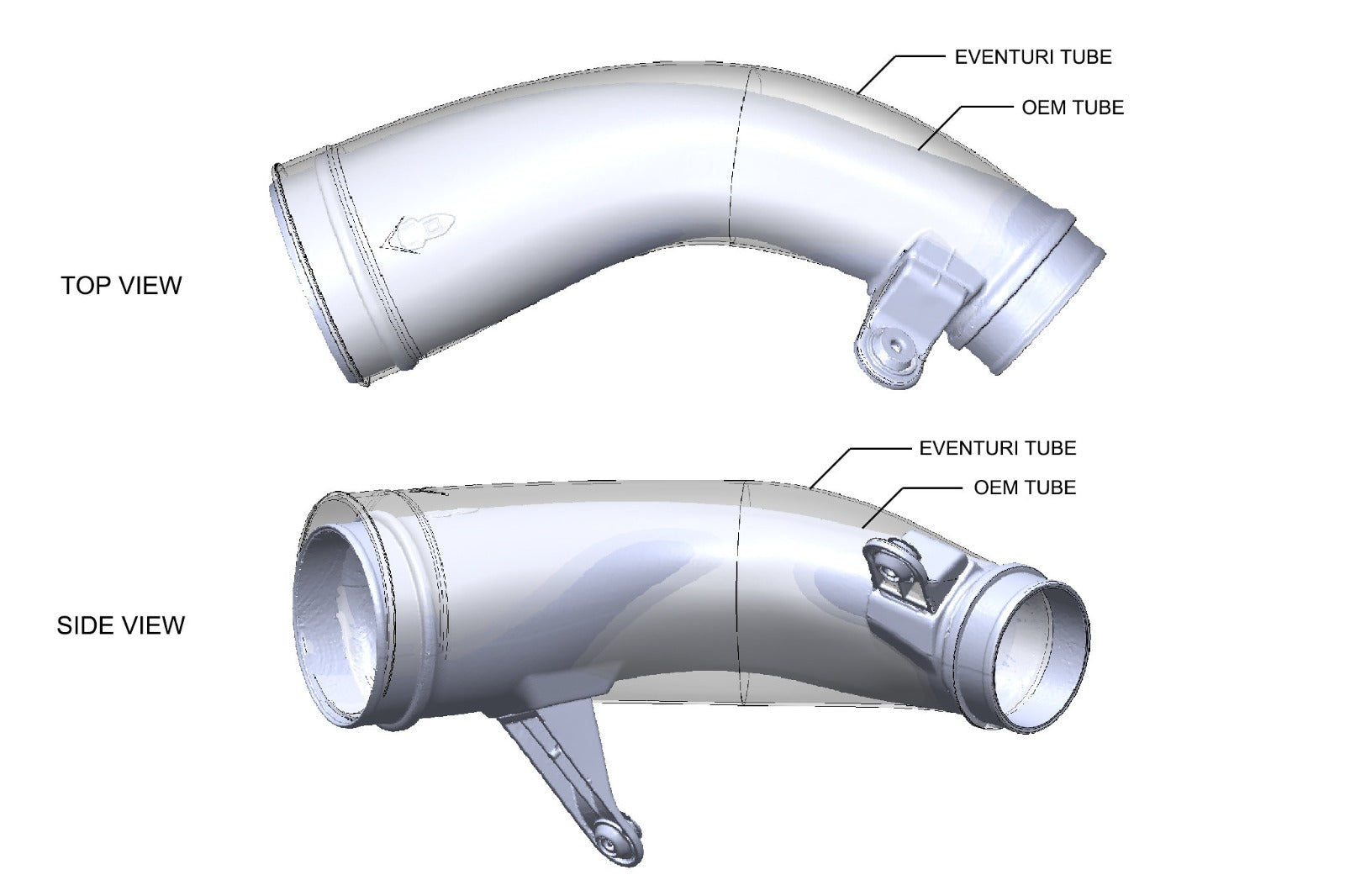 Eventuri C8 Corvette ZR1 HTC Carbon Fiber Intake with Clear Lid